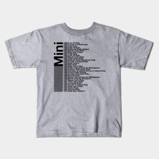 Mini Rally Wins by Year Kids T-Shirt